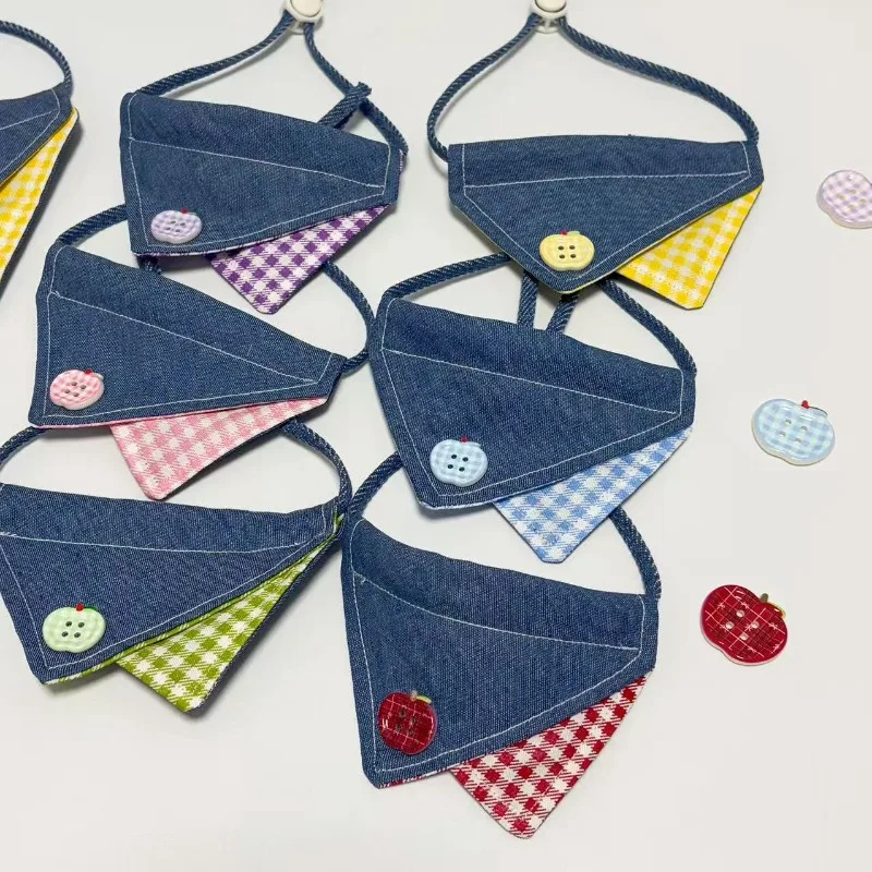 10pcs Pet Cat & Dog Triangular Bandage Bib Plaid Bear Teddy Small Size Denim Design All Seasons Saliva Pocket Accessories
10pcs Pet Cat & Dog Triangular Bandage Bib Plaid Bear Teddy Small Size Denim Design All Seasons Saliva Pocket Accessories