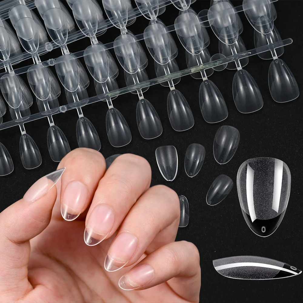 240pcs XXS Short Almond Pre-shaped Nail Tips clear half matte Soft Gel Press on Nail Full Cover Extension Artificial Fake Nails-
240pcs XXS Short Almond Pre-shaped Nail Tips clear half matte Soft Gel Press on Nail Full Cover Extension Artificial Fake Nails-