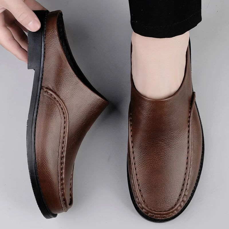 Lightweight & Non-Slip Summer Men's Plus Size Closed Toe Slip-On Soft Sole Leather-Like Slides Sandals
Lightweight & Non-Slip Summer Men's Plus Size Closed Toe Slip-On Soft Sole Leather-Like Slides Sandals