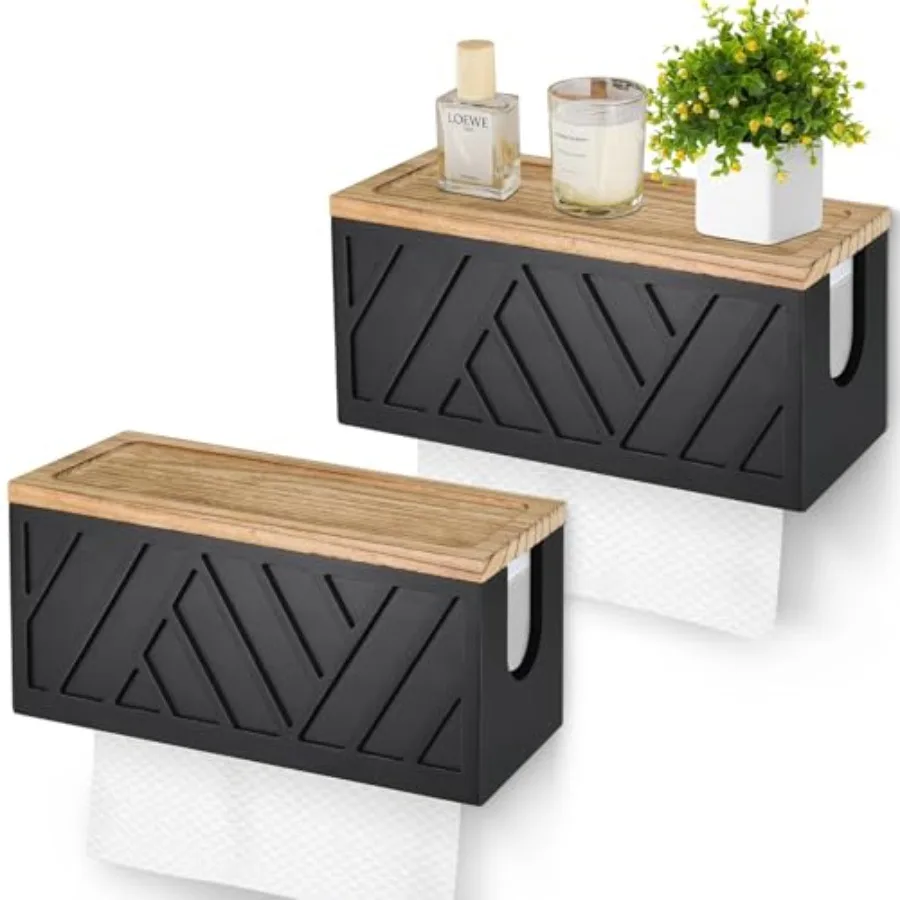 Set of 2 Paper Towel Dispenser Wall Mount, Paper Towel Holder Wall Mounted with Lid, Solid Wood Commercial C-Fold, Z-Fold, Trif
Set of 2 Paper Towel Dispenser Wall Mount, Paper Towel Holder Wall Mounted with Lid, Solid Wood Commercial C-Fold, Z-Fold, Trif