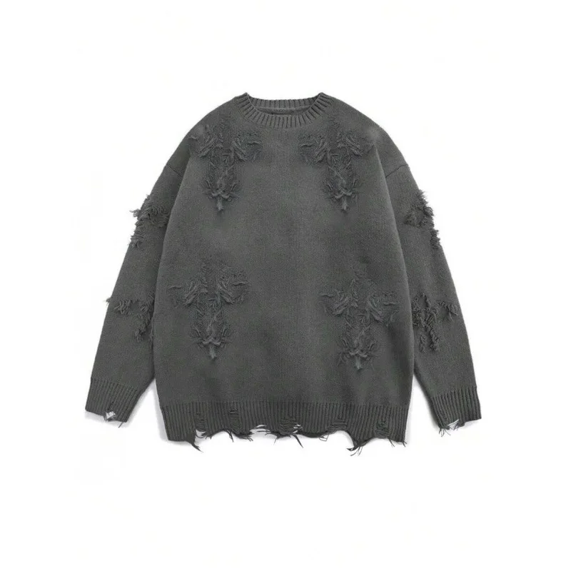 Men's Ripped Knitwear round Neck Sweater Cross-Border Fashion Casual Style Spring Summer Comfortable Soft Material
Men's Ripped Knitwear round Neck Sweater Cross-Border Fashion Casual Style Spring Summer Comfortable Soft Material