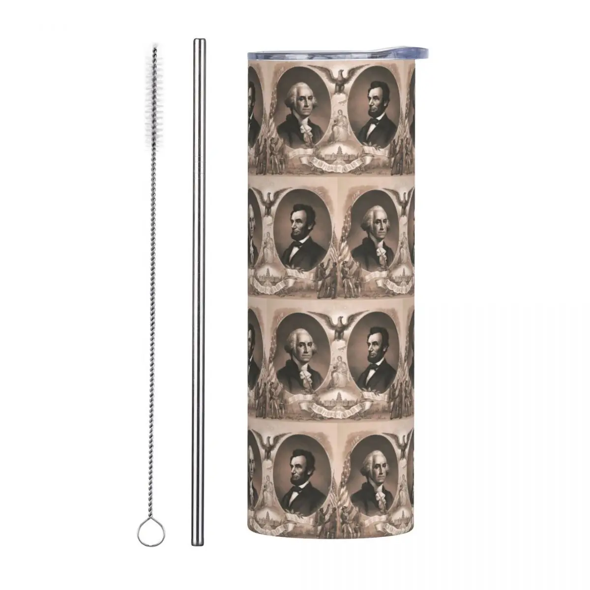 George Washington And Abraham Lincoln Stainless Steel Tumbler Vacuum Insulated Mugs Thermal Cold Bottle Straw With Lid 20oz
George Washington And Abraham Lincoln Stainless Steel Tumbler Vacuum Insulated Mugs Thermal Cold Bottle Straw With Lid 20oz