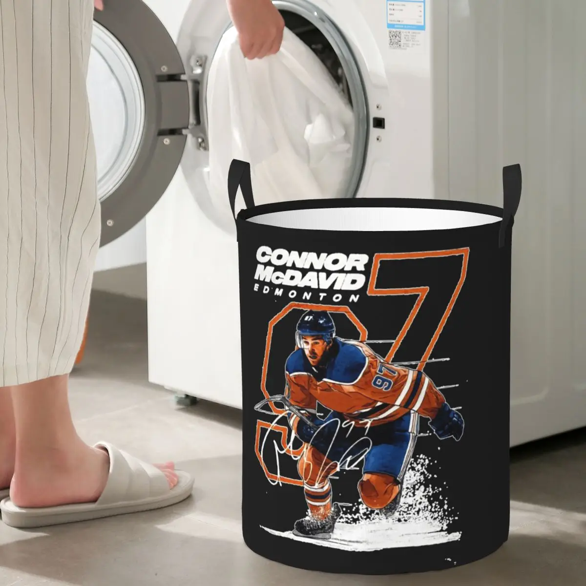 Connor McDavid 97 For Edmonton Oilers Fans Foldable Laundry Baskets Dirty Clothes Toys Storage Basket Large Waterproof Bag
Connor McDavid 97 For Edmonton Oilers Fans Foldable Laundry Baskets Dirty Clothes Toys Storage Basket Large Waterproof Bag