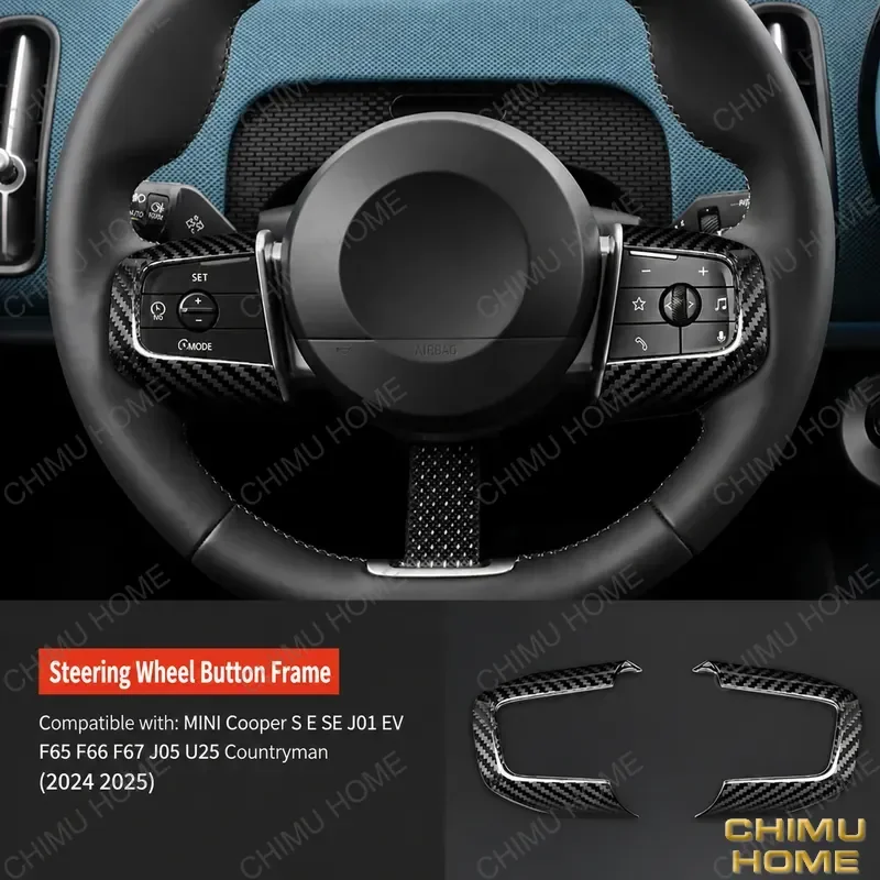 【CHIMU HOME】 Real Carbon Fiber Steering Wheel Button Frame Trim for Mini Cooper F54 F55 F56 Interior Styling
【CHIMU HOME】 Real Carbon Fiber Steering Wheel Button Frame Trim for Mini Cooper F54 F55 F56 Interior Styling