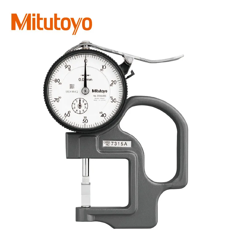 Японский толщиномер с циферблатом Mitutoyo 7301A, аналоговый толщиномер 0-10 
Японский толщиномер с циферблатом Mitutoyo 7301A, аналоговый толщиномер 0-10