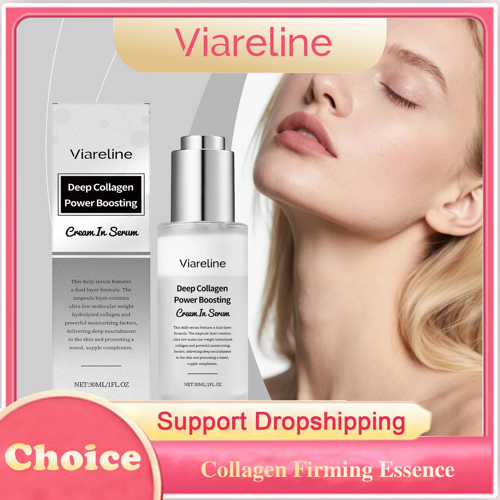 Collagen Firming Essence Hydrating Reduce Wrinkles Repairing Fade Fine Lines Glow Stabilizing Softening Brightening Facial Serum
Collagen Firming Essence Hydrating Reduce Wrinkles Repairing Fade Fine Lines Glow Stabilizing Softening Brightening Facial Serum