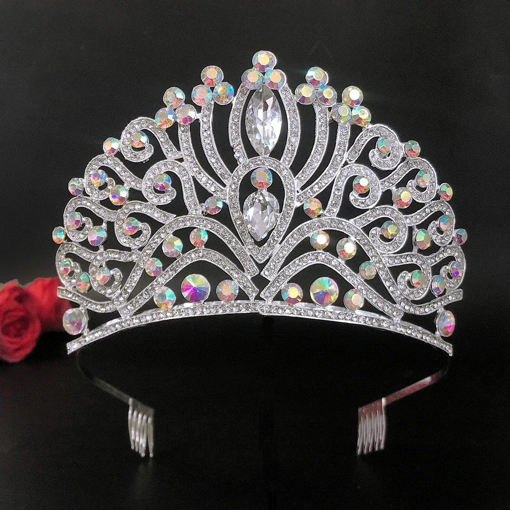 Silver Color Crysta Crowns and Tiaras Baroque Vintage Crown Tiara for Women Bride Pageant Prom Diadem Wedding Hair Accessories
Silver Color Crysta Crowns and Tiaras Baroque Vintage Crown Tiara for Women Bride Pageant Prom Diadem Wedding Hair Accessories