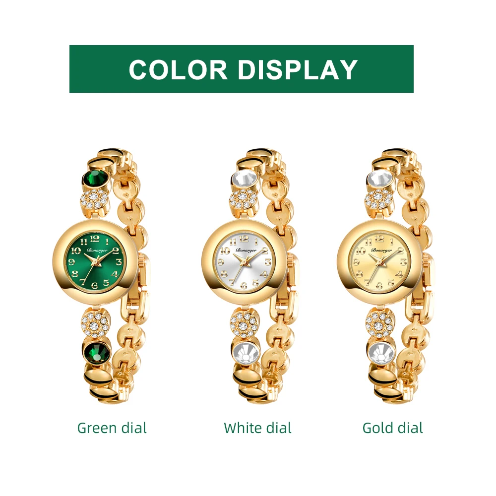BONARGER Women Quartz Wriswatch relogio feminino Diamond stylish watch Water-Resistant Gifts for Lady Fashion Women's watch
BONARGER Women Quartz Wriswatch relogio feminino Diamond stylish watch Water-Resistant Gifts for Lady Fashion Women's watch