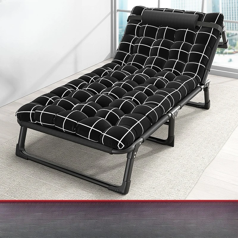 Single bed Household simple siesta bed Office outdoor s camp bed Multifunctional recliner 
Single bed Household simple siesta bed Office outdoor s camp bed Multifunctional recliner