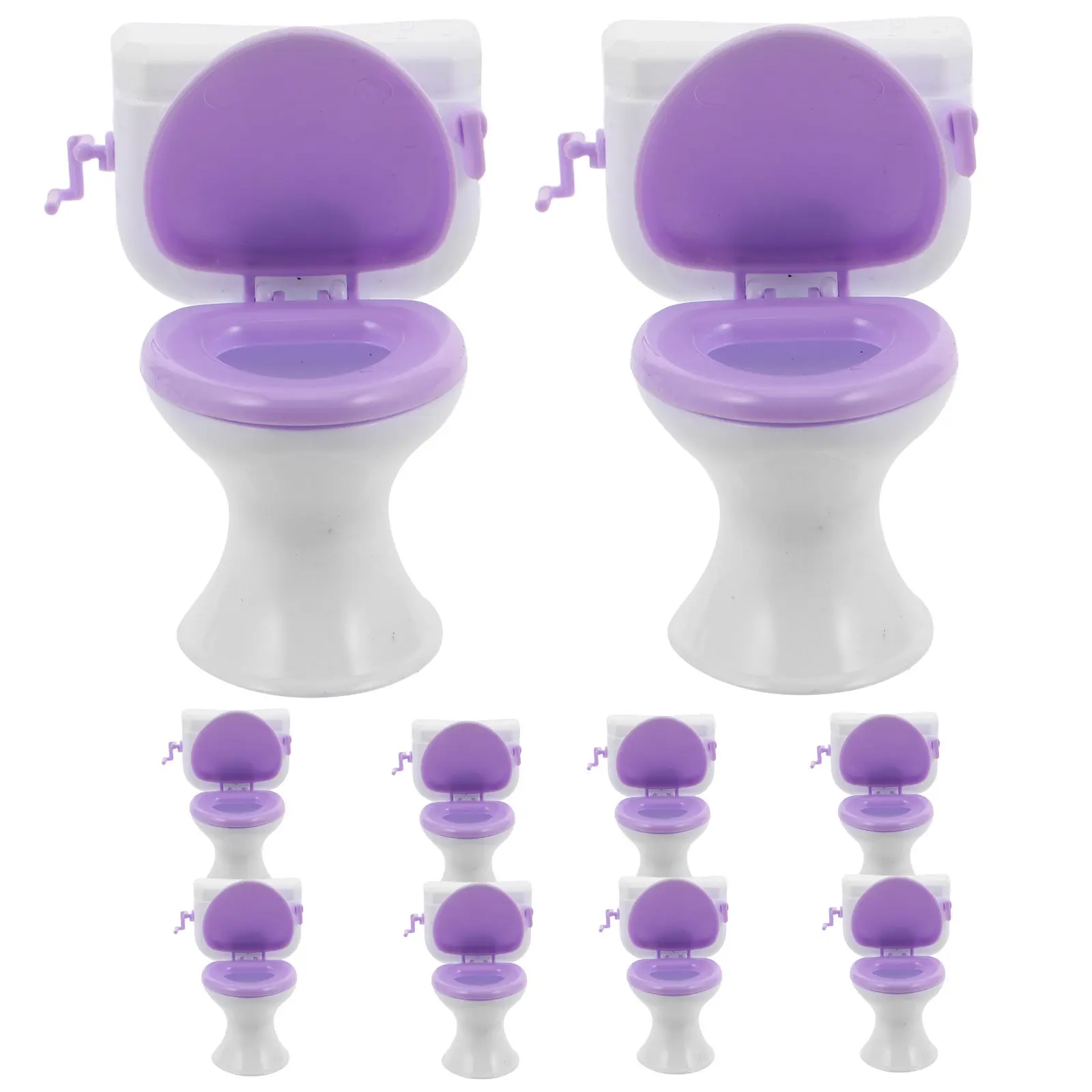 10 Pcs Mini Plastic Toilet Bathroom Furniture Miniature Dollhouse Decoration Toilets
10 Pcs Mini Plastic Toilet Bathroom Furniture Miniature Dollhouse Decoration Toilets