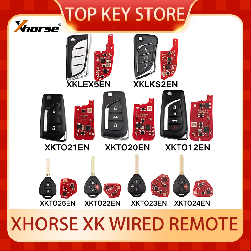 Xhorse Latest Generation Wire remote key XKLEX5EN XKLKS2EN XKTO21EN XKTO20EN XKTO12EN XKTO25EN XKTO22EN XKTO23EN XKTO24EN
Xhorse Latest Generation Wire remote key XKLEX5EN XKLKS2EN XKTO21EN XKTO20EN XKTO12EN XKTO25EN XKTO22EN XKTO23EN XKTO24EN