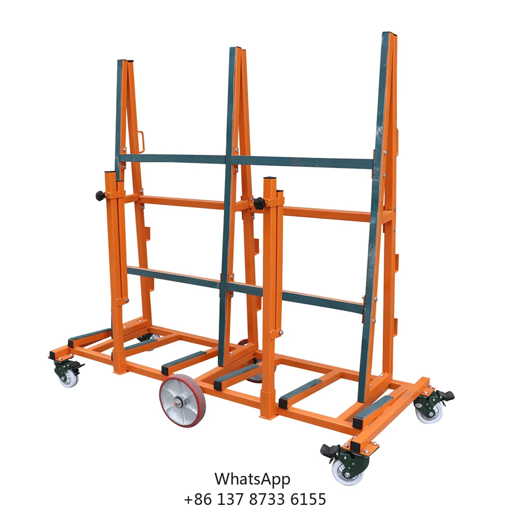 Stable Steel Flat Glass Transport Rack With Safe Support Protection