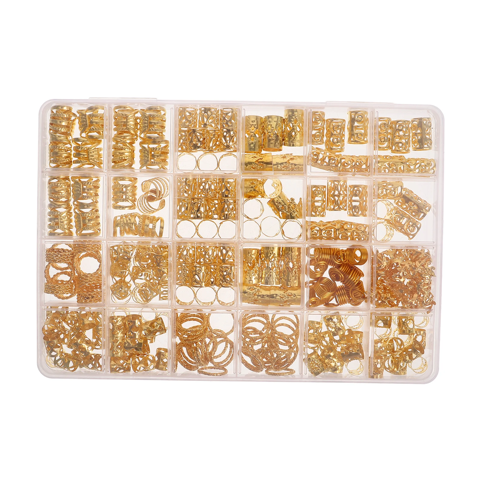 290 Pcs Hair Rings Electroplated Hollow Design for Dreadlocks Accessories Gold Silver Color Bulk Girl Jewelry Charm
290 Pcs Hair Rings Electroplated Hollow Design for Dreadlocks Accessories Gold Silver Color Bulk Girl Jewelry Charm