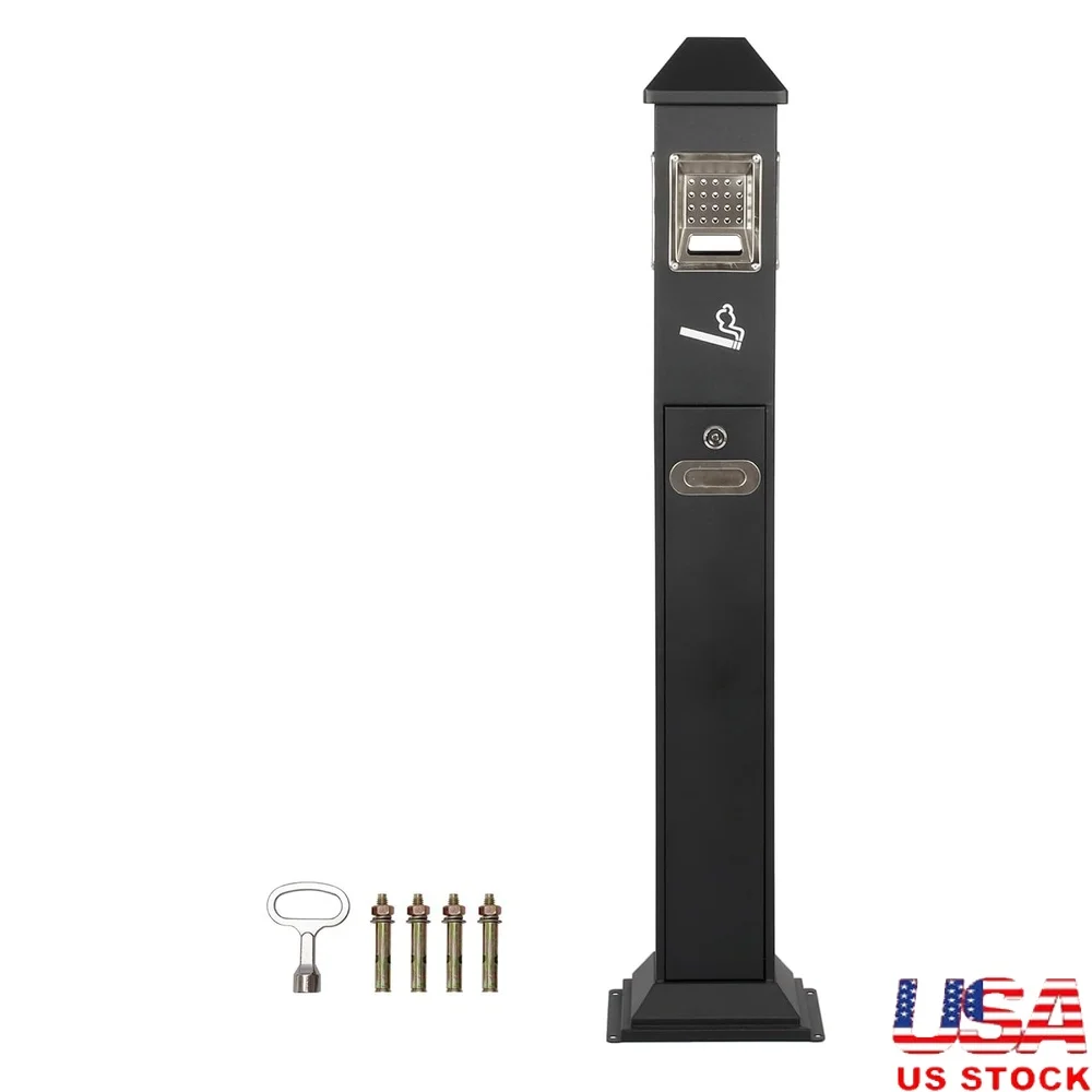 Heavy Duty Metal Ash Disposal Receptacle Outdoor Trash Can Rainproof Top 4-Sided Entry Removable Inner Barrel Patios Gardens
Heavy Duty Metal Ash Disposal Receptacle Outdoor Trash Can Rainproof Top 4-Sided Entry Removable Inner Barrel Patios Gardens