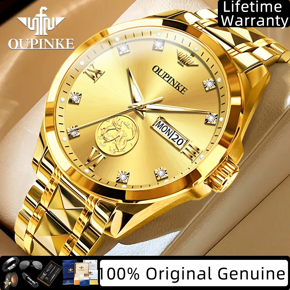 OUPINKE механические мужские часы из настоящего золота, японские автоматические часы, вольфрамовая сталь, сапфировое зеркало, роскошные деловые мужские часы 3259
OUPINKE механические мужские часы из настоящего золота, японские автоматические часы, вольфрамовая сталь, сапфировое зеркало, роскошные деловые мужские часы 3259