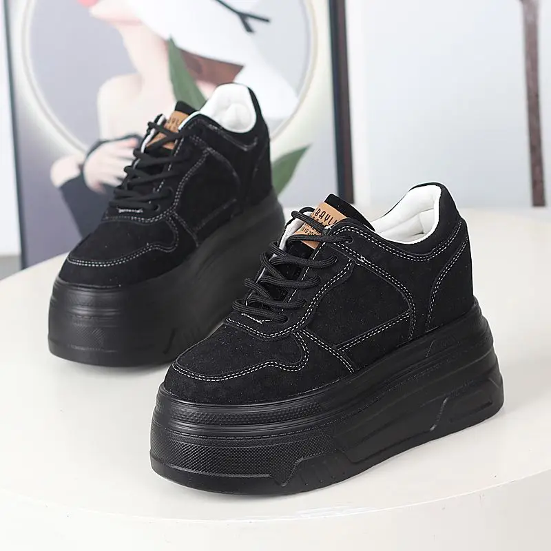 2026 New 12CM Genuine Leather Platform Wedge Fashion Women Spring Summer Autumn Chunky Sneakers Shoes Breathable Comfortable
2026 New 12CM Genuine Leather Platform Wedge Fashion Women Spring Summer Autumn Chunky Sneakers Shoes Breathable Comfortable