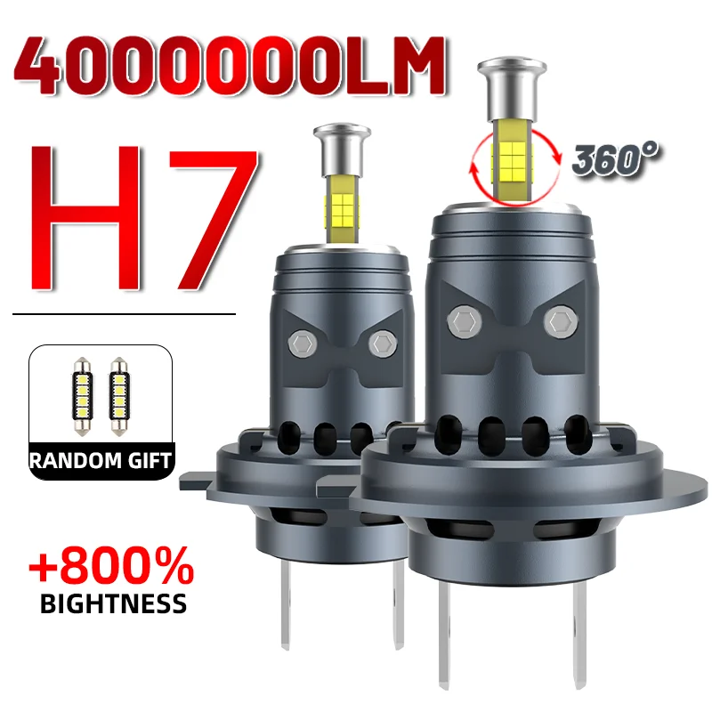 360 3D H7 LED Bulb 2000W High Power LED Headlight 4 Sided 1:1 Plug and Play 4000000LM 9288 CSP Turbo Canbus No Errors 6000K 12V
360 3D H7 LED Bulb 2000W High Power LED Headlight 4 Sided 1:1 Plug and Play 4000000LM 9288 CSP Turbo Canbus No Errors 6000K 12V