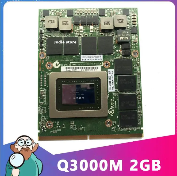 Видеокарта Quadro 3000M Q3000M VGA для ноутбука Dell Precision M6600 M6700 M6800 HP 8760W 8770W 8740W N12E-Q1-A1
Видеокарта Quadro 3000M Q3000M VGA для ноутбука Dell Precision M6600 M6700 M6800 HP 8760W 8770W 8740W N12E-Q1-A1