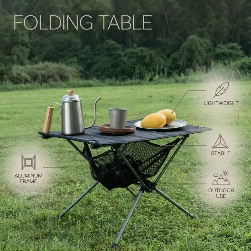 Aluminum Oxford cloth luxury camping folding table, portable lightweight rectangle, suitable for picnics, camping, parks
Aluminum Oxford cloth luxury camping folding table, portable lightweight rectangle, suitable for picnics, camping, parks