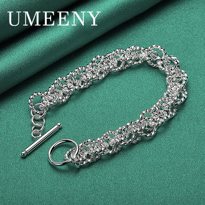 Luxury 925 Sterling Silver 8 Inch Exquisite Simple Geometric Bracelet for Men and Women Fashion Party Gift Jewelry
Luxury 925 Sterling Silver 8 Inch Exquisite Simple Geometric Bracelet for Men and Women Fashion Party Gift Jewelry