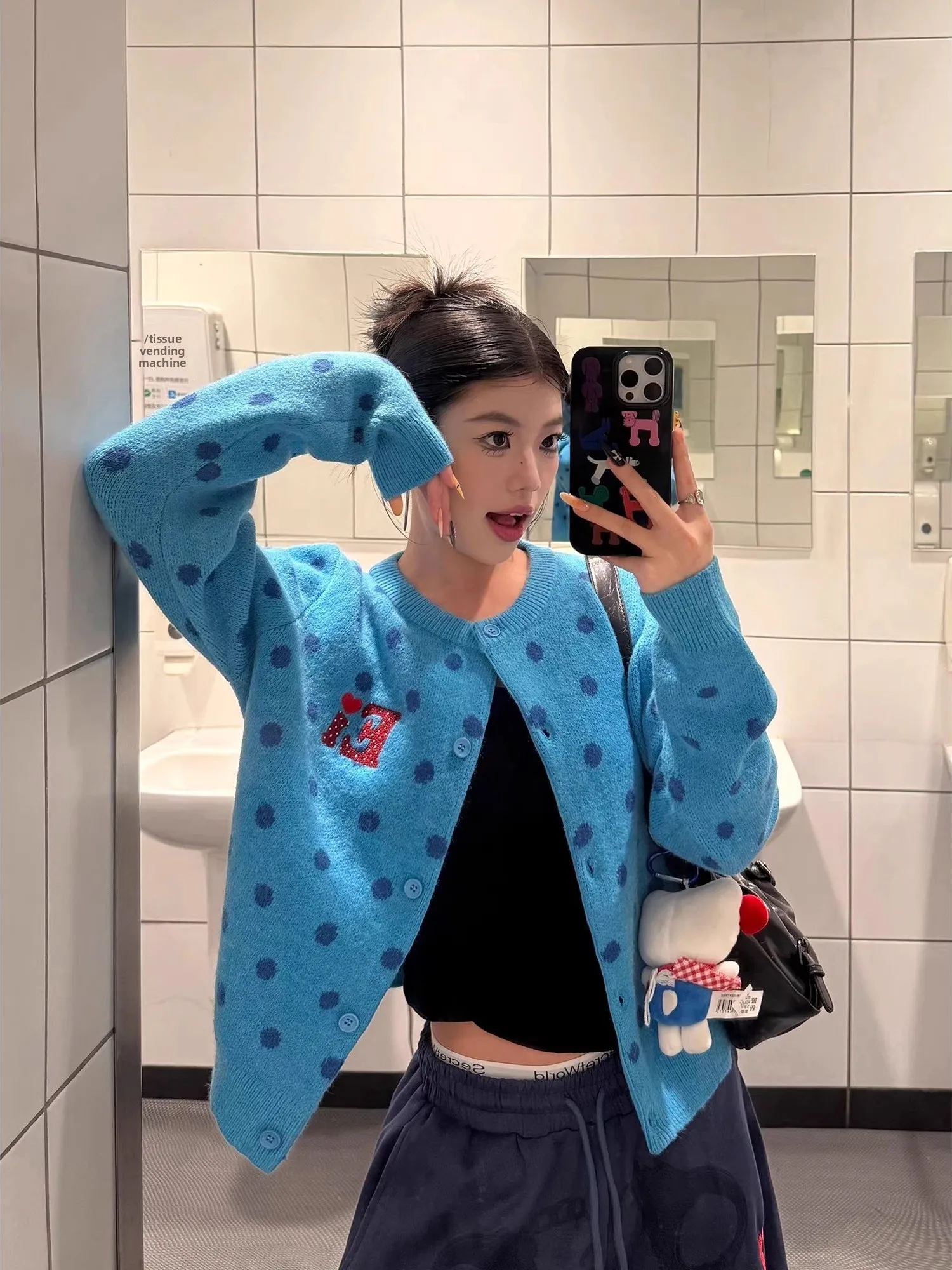 plus Size 300 Pou Polka Dot Open Cardigan Knit Sweater Women's Autumn Winter Warm Loose Casual Faion Outerwear Top
plus Size 300 Pou Polka Dot Open Cardigan Knit Sweater Women's Autumn Winter Warm Loose Casual Faion Outerwear Top