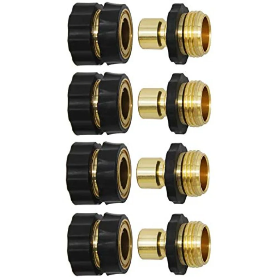 3/4 Inch Garden Hose Fitting Quick Connector Male and Female Set 4 Set Garden Hose Adapter Quick Connect Hose Fittings Garden H
3/4 Inch Garden Hose Fitting Quick Connector Male and Female Set 4 Set Garden Hose Adapter Quick Connect Hose Fittings Garden H