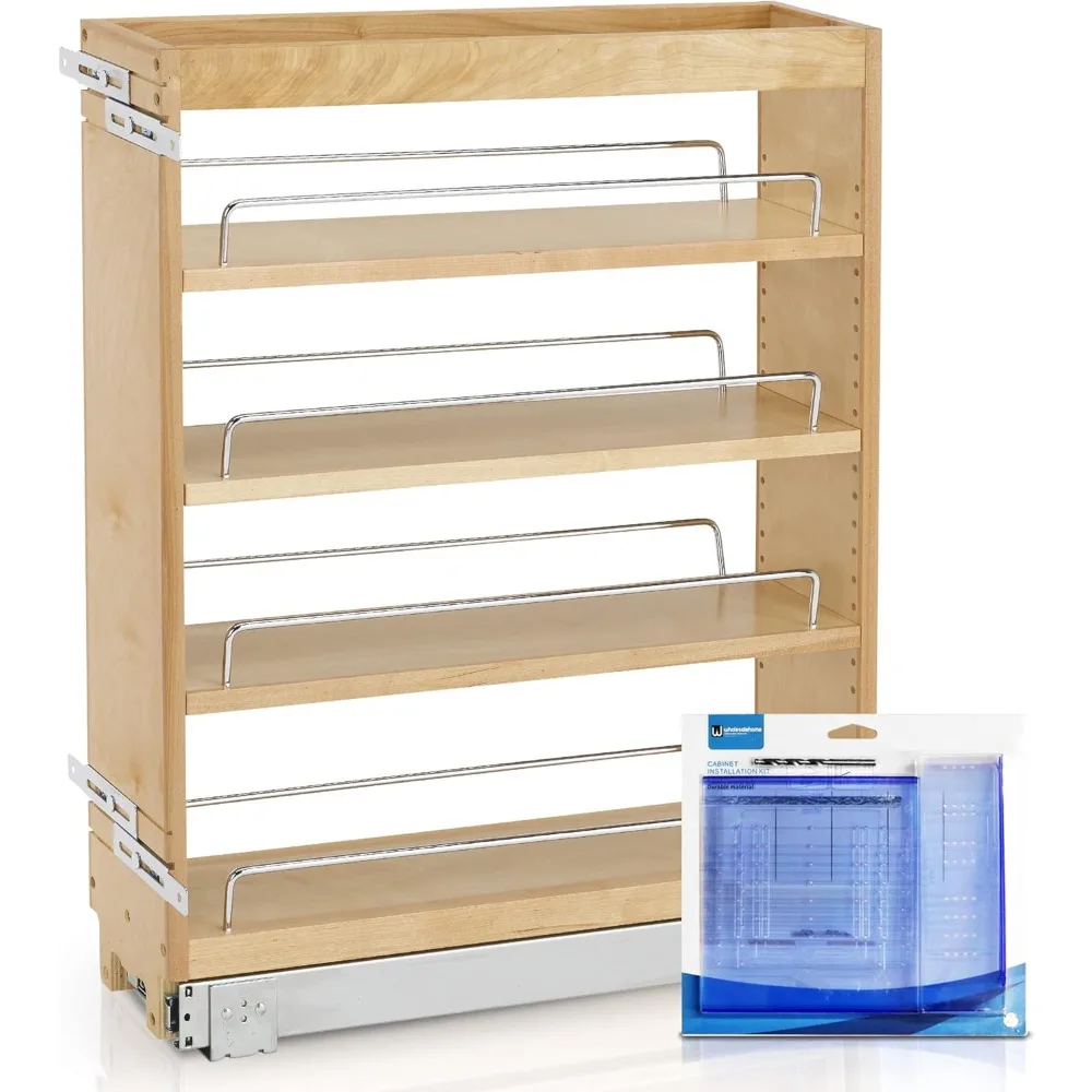 Pull Out Cabinet Organizer,5-Inch Kitchen Cabinet Base Filler Wood , Wholesalehome Installation Kit Included, Maple
Pull Out Cabinet Organizer,5-Inch Kitchen Cabinet Base Filler Wood , Wholesalehome Installation Kit Included, Maple