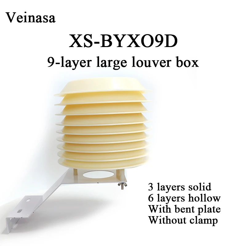 XS-BYXO9D ABS Light Louver Box Anti-Aging Multi-Parameter Meteorological Sensor Protective Cover 9-layer Large Louver Box
XS-BYXO9D ABS Light Louver Box Anti-Aging Multi-Parameter Meteorological Sensor Protective Cover 9-layer Large Louver Box