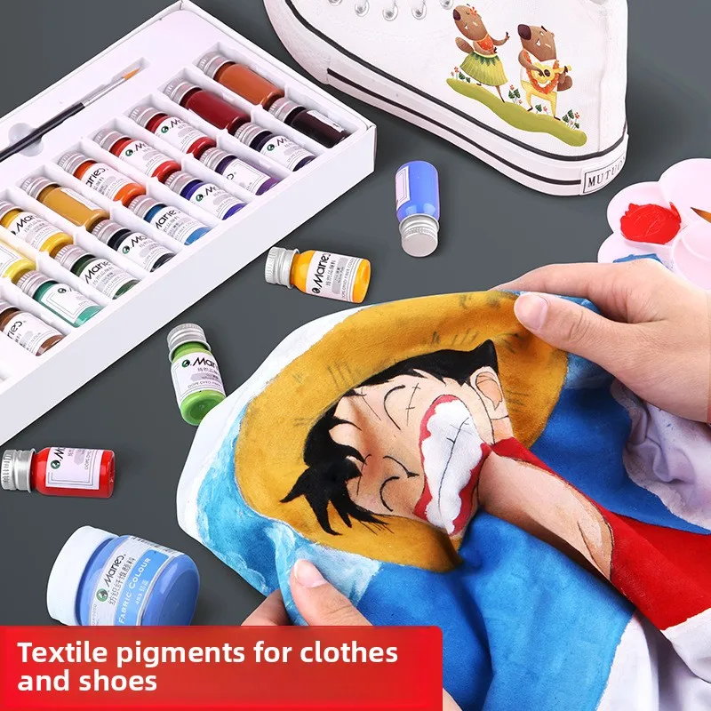 Textile Fiber Paint Acrylic Waterproof T-shirt Painting Set Hand-painted Clothes Canvas Sneakers Graffiti DIY
Textile Fiber Paint Acrylic Waterproof T-shirt Painting Set Hand-painted Clothes Canvas Sneakers Graffiti DIY