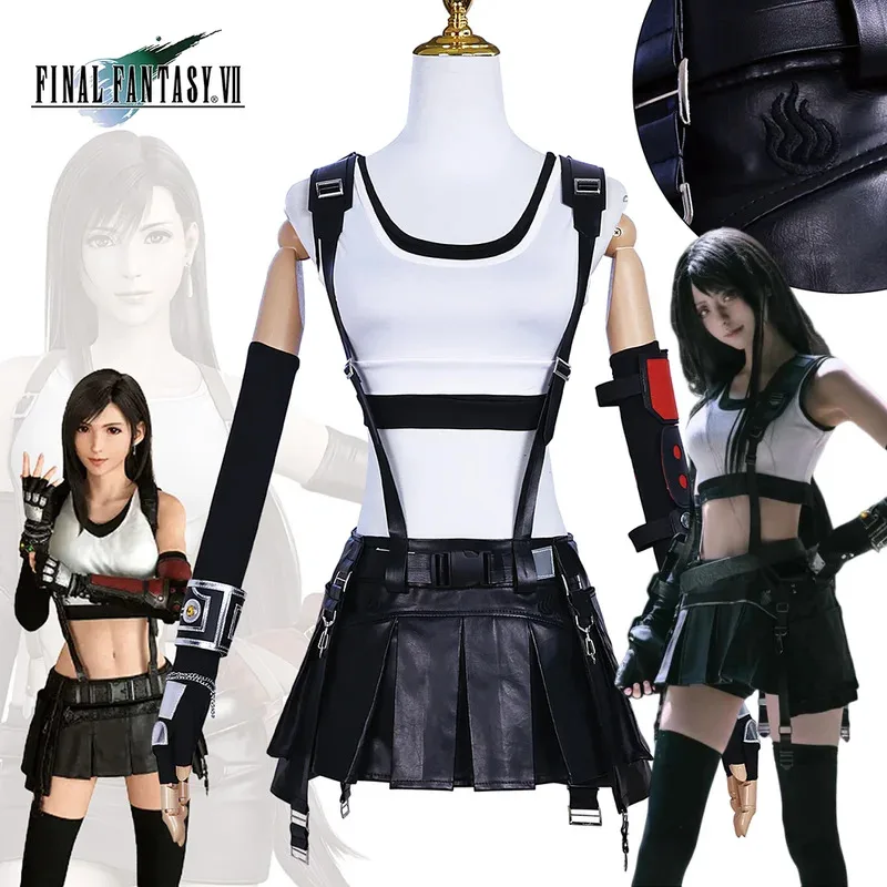 Tifa Lockhart Cosplay Costume Carnival Uniform Wig Anime Halloween Role playing holiday gatherings Costumes Women Game
Tifa Lockhart Cosplay Costume Carnival Uniform Wig Anime Halloween Role playing holiday gatherings Costumes Women Game