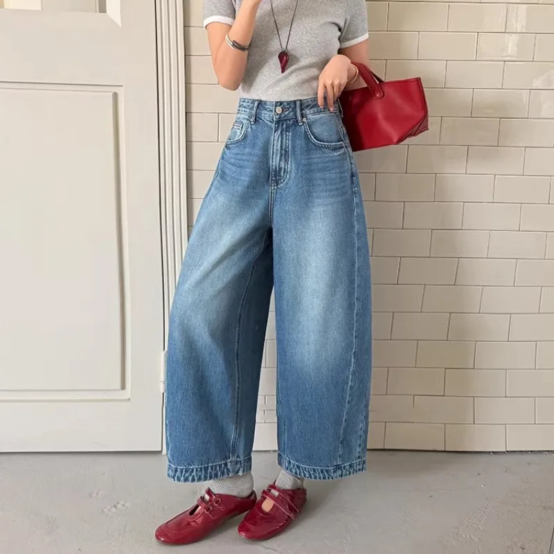 New High Waist Wide Leg Jeans Women Straight Spring Summer Fashion Solid Color Loose Leisure Commute Women Pants
New High Waist Wide Leg Jeans Women Straight Spring Summer Fashion Solid Color Loose Leisure Commute Women Pants