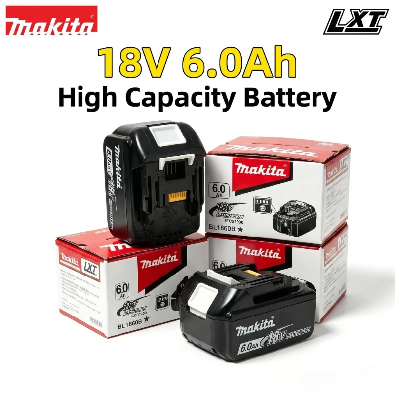 Original High Density 18V 6000mAh Li-ion Battery Compatible With Makita BL1830 BL1850 BL1860 Power Batteries
Original High Density 18V 6000mAh Li-ion Battery Compatible With Makita BL1830 BL1850 BL1860 Power Batteries