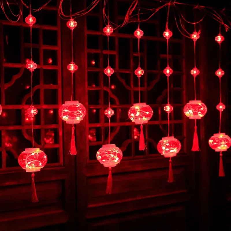 Chinese Red Lantern Curtain Lamp Spring Festival Festival Decoration Lamp New Year Home Shop Window Decoration
Chinese Red Lantern Curtain Lamp Spring Festival Festival Decoration Lamp New Year Home Shop Window Decoration