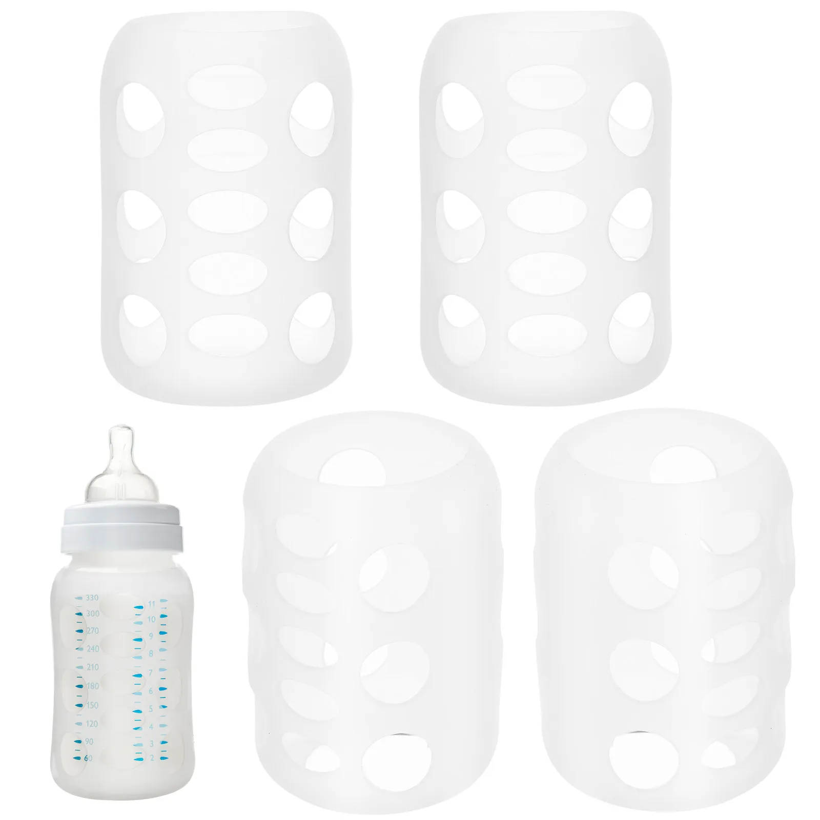 4Pcs Silicone Baby Bottle Cover Sleeves Anti-Slip Shockproof Protector for Glass Feeding Bottles Nursery Milk Bottle Covers
4Pcs Silicone Baby Bottle Cover Sleeves Anti-Slip Shockproof Protector for Glass Feeding Bottles Nursery Milk Bottle Covers