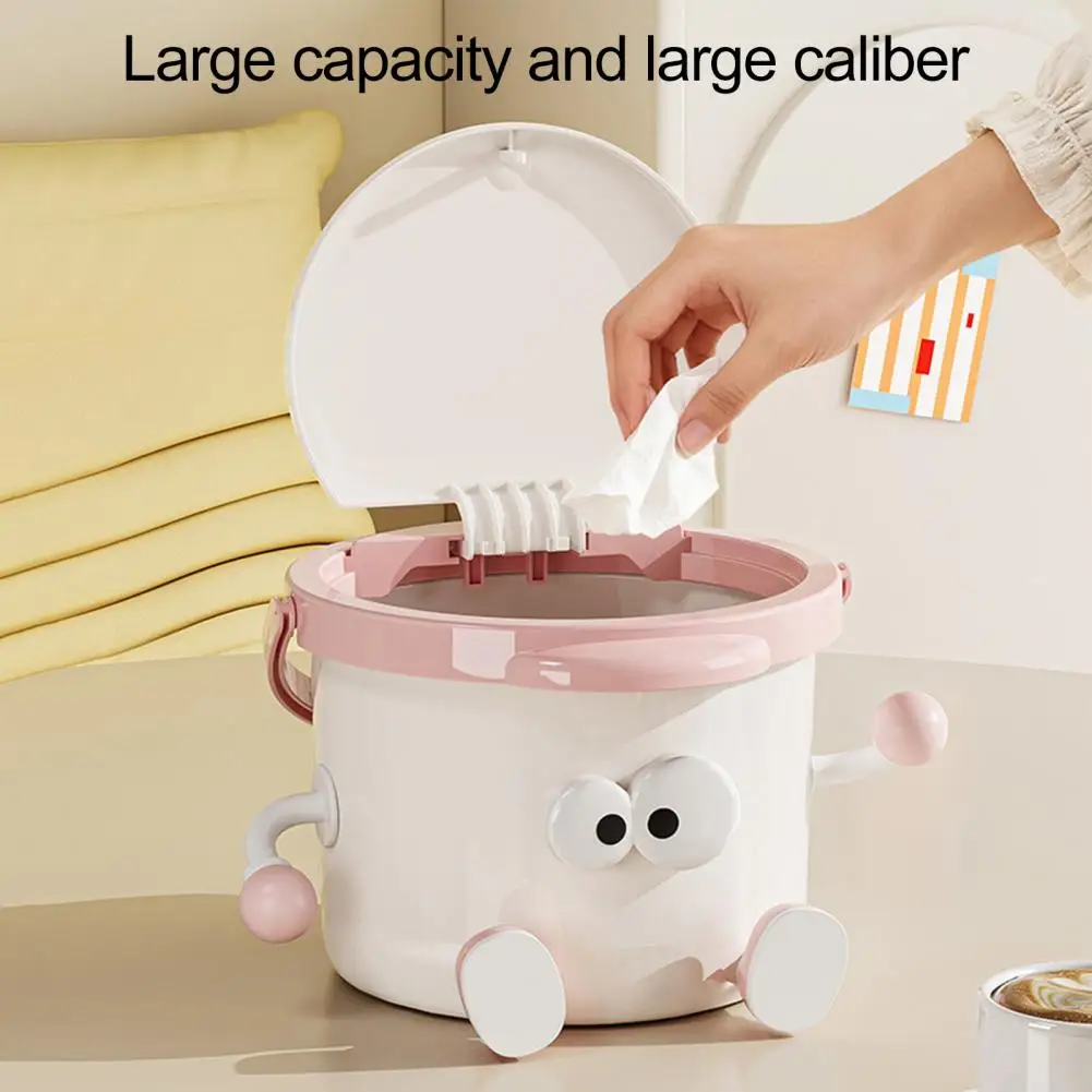 Garbage Can Large Capacity with Lid And Handle Trash Can Cute Cartoon Design Trash Can for Home Living Room
Garbage Can Large Capacity with Lid And Handle Trash Can Cute Cartoon Design Trash Can for Home Living Room