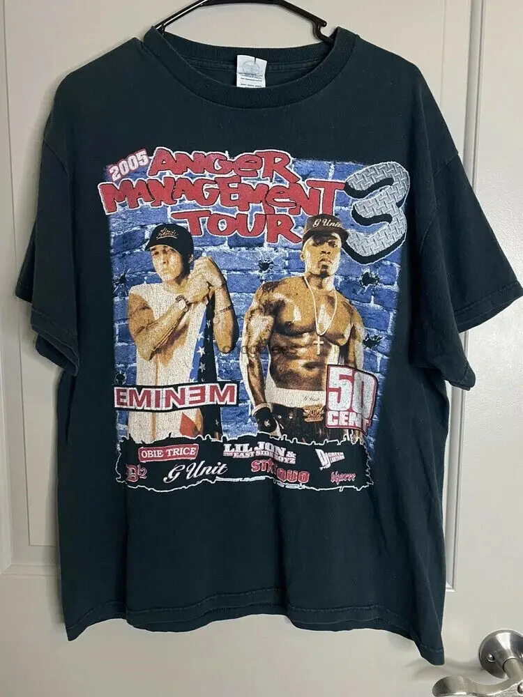 Винтажный 2005 Eminem 50 Cent Anger Management Tour концертная футболка Размер L Rap Tee
Винтажный 2005 Eminem 50 Cent Anger Management Tour концертная футболка Размер L Rap Tee