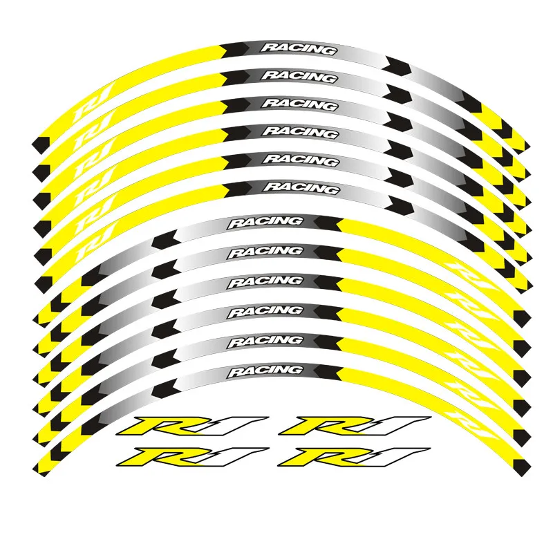 Pegatinas reflectantes de 12 tiras para motocicleta, pegatinas de llación de estilo, protección de llanta, para YAMAHA YZF R1 r1
Pegatinas reflectantes de 12 tiras para motocicleta, pegatinas de llación de estilo, protección de llanta, para YAMAHA YZF R1 r1