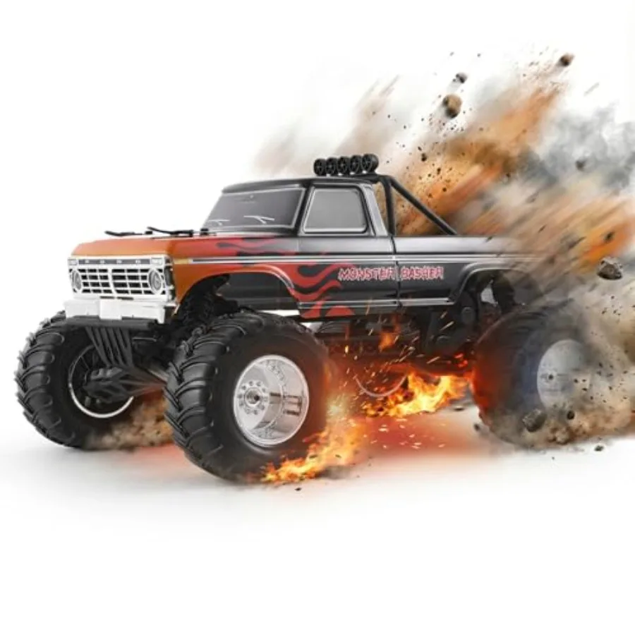 RC truck for adults, all-metal gears steel CVD drive shafts, black, high-speed 2WD crawler with Hobbywing 60A ESC 3652 motor, 5
RC truck for adults, all-metal gears steel CVD drive shafts, black, high-speed 2WD crawler with Hobbywing 60A ESC 3652 motor, 5