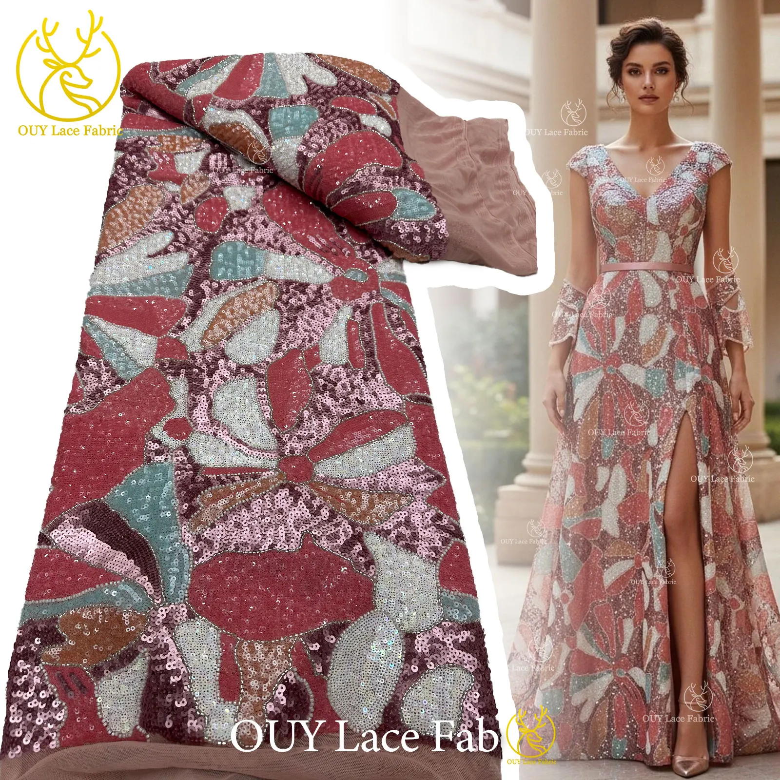 Luxury French Groom Beaded Lace Fabric 2026 High Grade Nigerian Sequin Lace Fabric African Lace Fabric Women's Party Dresses
Luxury French Groom Beaded Lace Fabric 2026 High Grade Nigerian Sequin Lace Fabric African Lace Fabric Women's Party Dresses