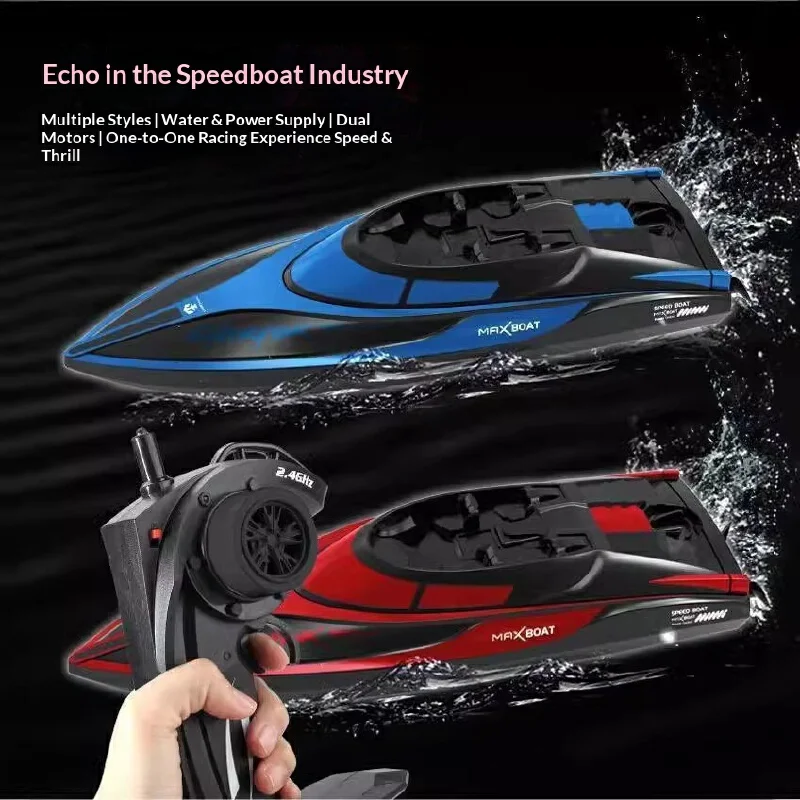 Rc Racing Speedboat High Speed, 20 Mins Long Battery Life, Wireless 2.4g Control Summer Water Play Toy Durable Ship Model Hobby
Rc Racing Speedboat High Speed, 20 Mins Long Battery Life, Wireless 2.4g Control Summer Water Play Toy Durable Ship Model Hobby