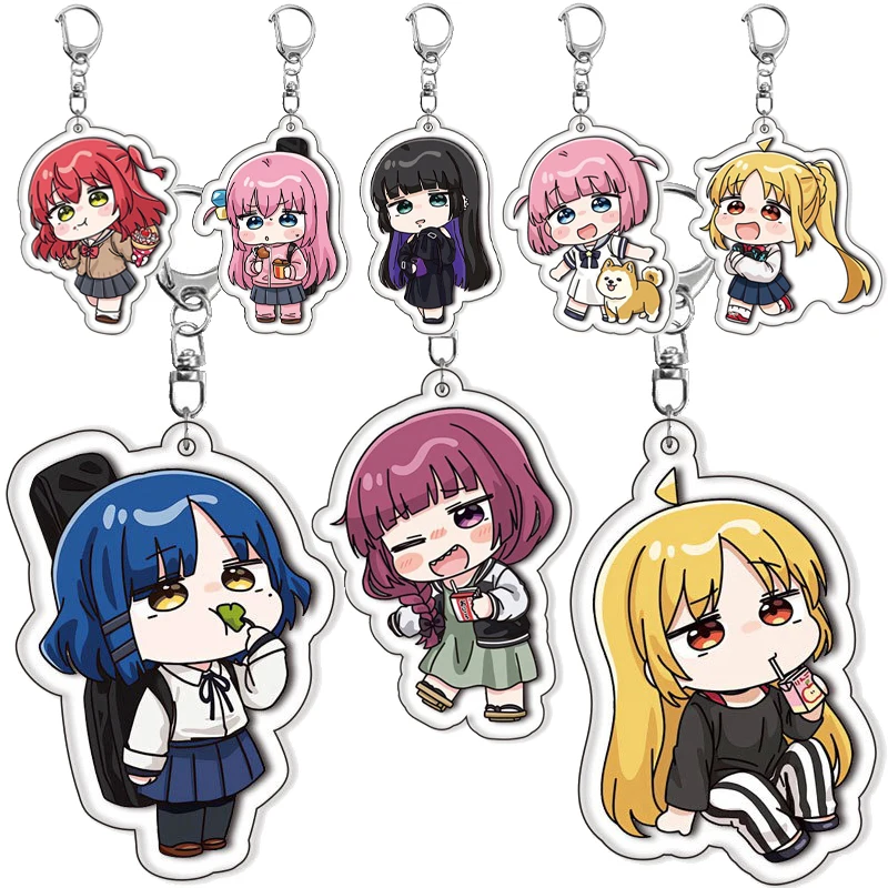 Аниме мультфильм Bocchi The Rock Gotoh Hitori Ijichi Nijika Yamada Ryo милый акриловый автомобильный брелок украшения для девочек брелок подарки игрушки 
Аниме мультфильм Bocchi The Rock Gotoh Hitori Ijichi Nijika Yamada Ryo милый акриловый автомобильный брелок украшения для девочек брелок подарки игрушки