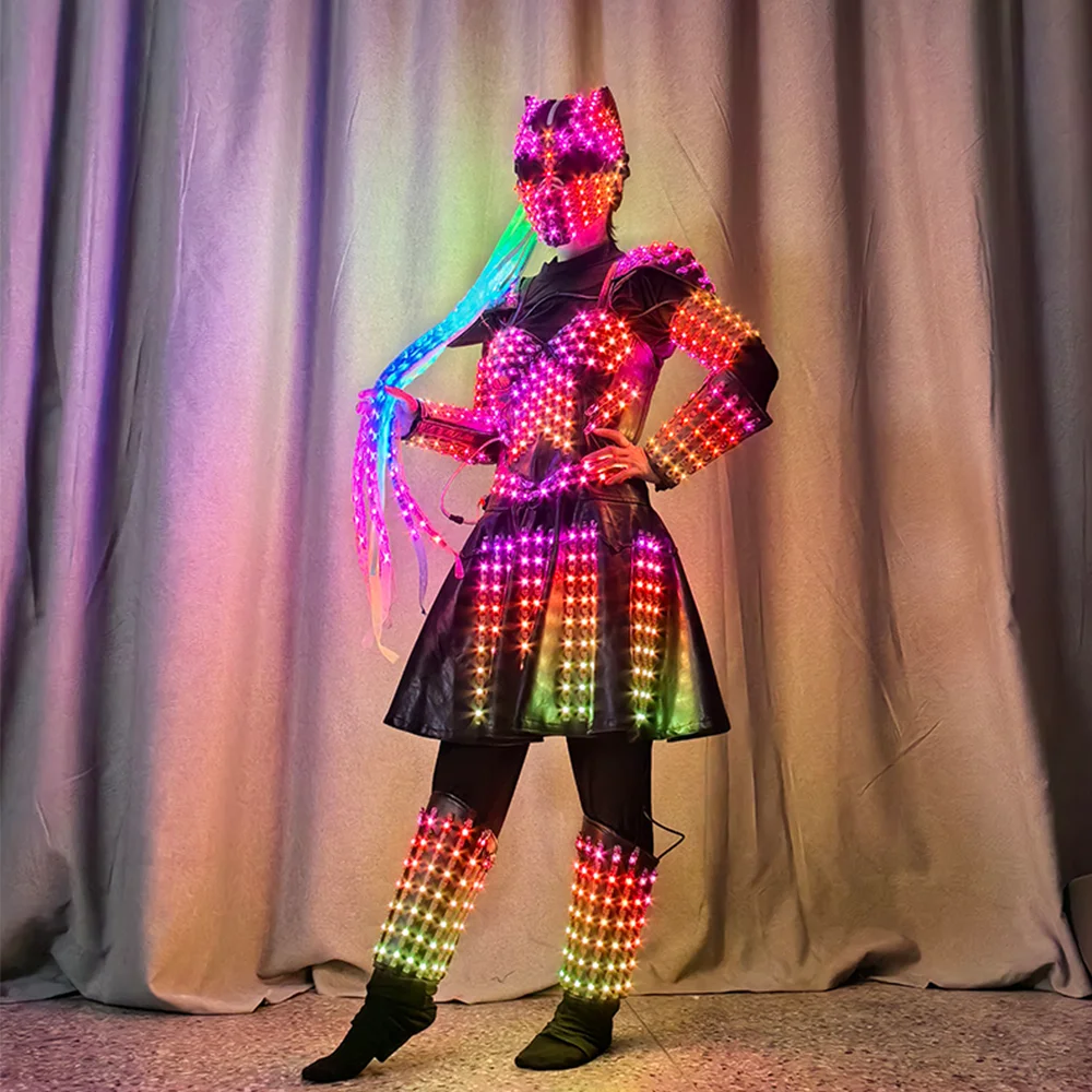 Custom Full Color Led Clothes Luminous Clothes for Adult Performance Wear Lights Bar Stage Dance Performance
Custom Full Color Led Clothes Luminous Clothes for Adult Performance Wear Lights Bar Stage Dance Performance