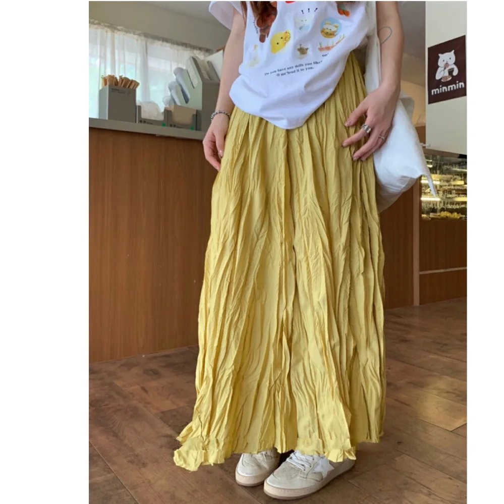 Sweet Sle High Waist Pleated Midi Skirt A-Line Skirt Commute Pure Color Chinese Origin Autumn New Arrival
Sweet Sle High Waist Pleated Midi Skirt A-Line Skirt Commute Pure Color Chinese Origin Autumn New Arrival