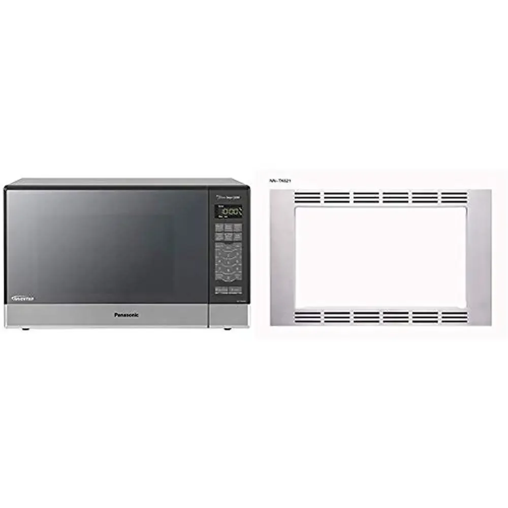 27" Trim Kit Stainless Steel Microwave NN-TK621SS Inverter Turbo Defrost Smart Cooking Genius Sensor Cabinet Fit 1.2 cuft
27" Trim Kit Stainless Steel Microwave NN-TK621SS Inverter Turbo Defrost Smart Cooking Genius Sensor Cabinet Fit 1.2 cuft