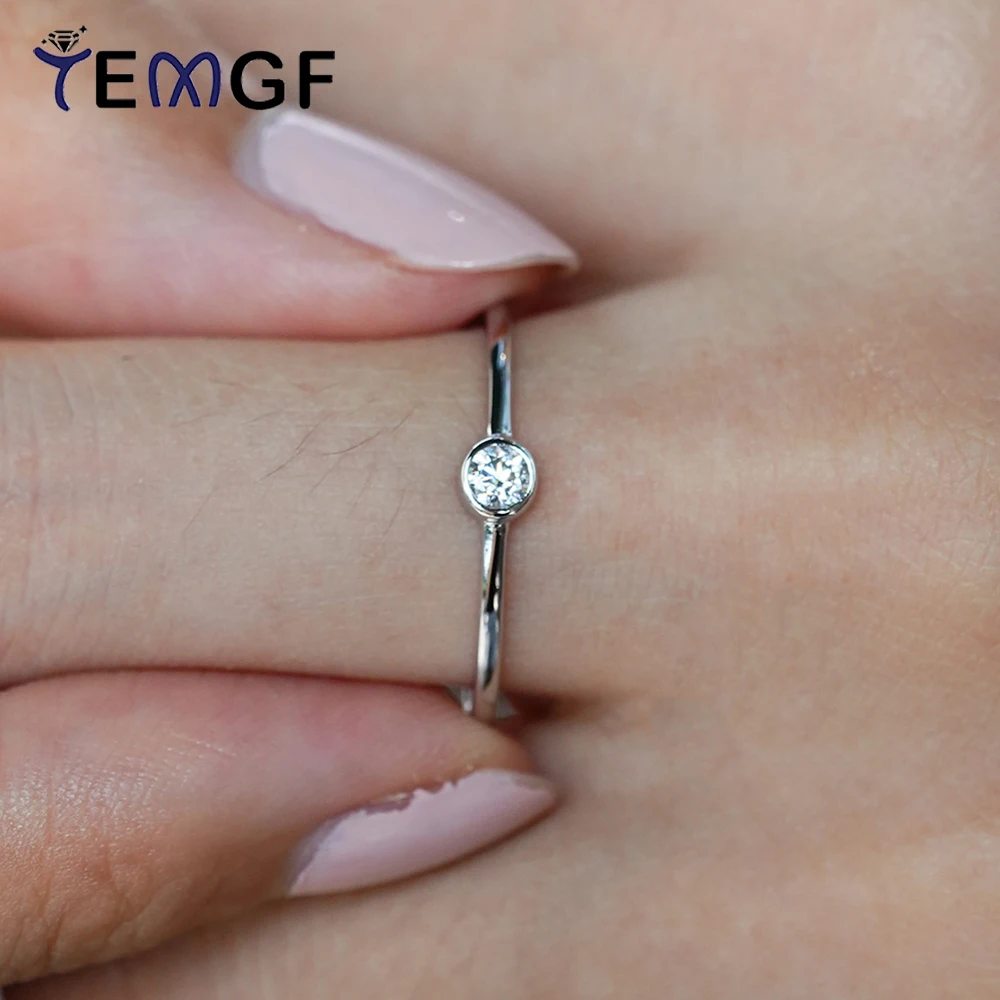 TEMGF 925 Серебряное изящное кольцо для женщин 3 мм с инкрустацией из муассанита, блестящие ювелирные изделия, подарок с сертификатом, модный предмет для поездок на работу 
TEMGF 925 Серебряное изящное кольцо для женщин 3 мм с инкрустацией из муассанита, блестящие ювелирные изделия, подарок с сертификатом, модный предмет для поездок на работу