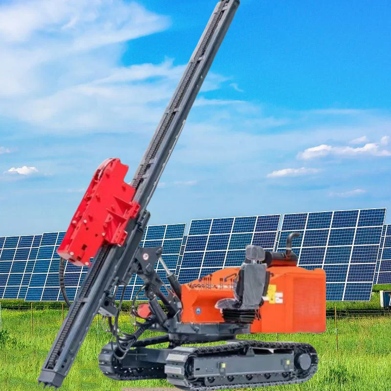 Crawler Solar Pile Driver Solar Pile Driver Piling Machine for Sale Ground Screw Crawler Ramming Machine
Crawler Solar Pile Driver Solar Pile Driver Piling Machine for Sale Ground Screw Crawler Ramming Machine
