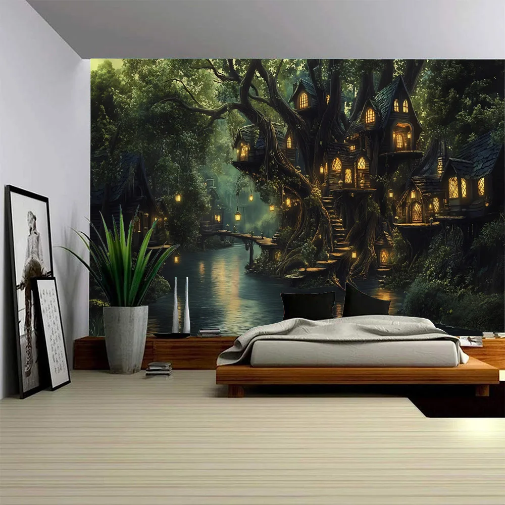 Dreamy Night Scene Tapestry Magic Light Art Wall Hanging Hippie Bohemian Decoration Background Poster Bedroom Home Decoration
Dreamy Night Scene Tapestry Magic Light Art Wall Hanging Hippie Bohemian Decoration Background Poster Bedroom Home Decoration
