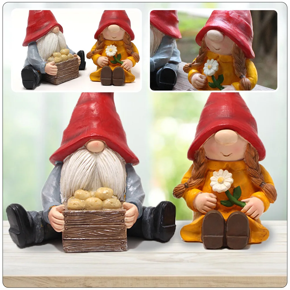 2Pcs Resin Couple Gnome Decors Exquisite Garden Statue Sculptures Outdoor Scene Decoration for Nature Lovers Housewarming Gift
2Pcs Resin Couple Gnome Decors Exquisite Garden Statue Sculptures Outdoor Scene Decoration for Nature Lovers Housewarming Gift