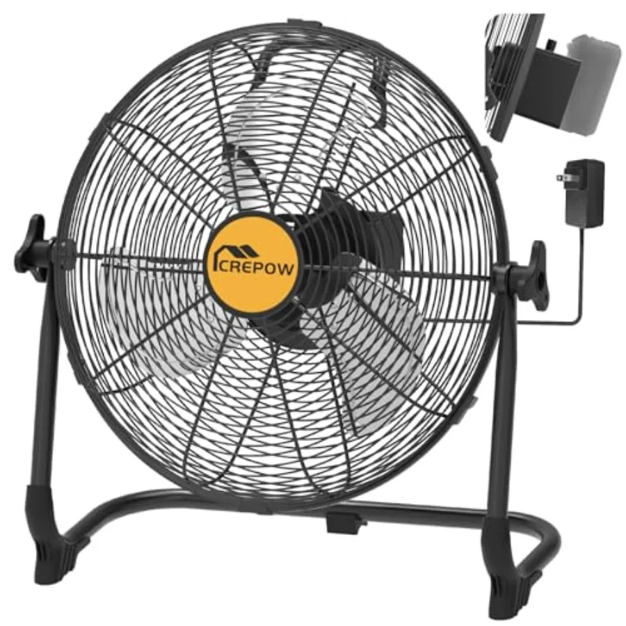 12" Portable Cordless Fan Compatible with Dewalt 20V Max Battery, Battery Powered Floor Fan with AC Adapter, USB and Type-C Cha
12" Portable Cordless Fan Compatible with Dewalt 20V Max Battery, Battery Powered Floor Fan with AC Adapter, USB and Type-C Cha