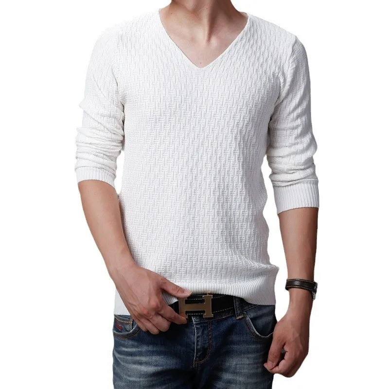 Slim Fit V-Ne Knitwear Men's Base irt Thin Sweater Youth Faion Urban Sle Long Sve Color Korean Version
Slim Fit V-Ne Knitwear Men's Base irt Thin Sweater Youth Faion Urban Sle Long Sve Color Korean Version